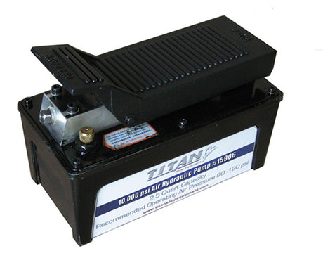 AME 15906 2.5 Qt. Air Hydraulic Pump w/Aluminum Reservoir, 5,500 PSI