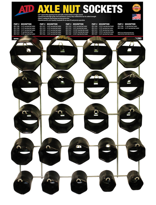 ATD-11293 Axle Nut Sockets
