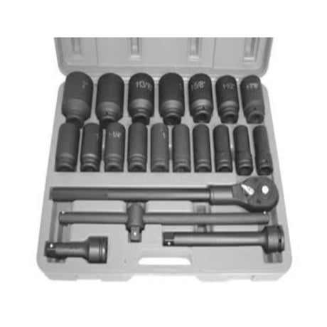 ATD 6405 22 Pc. 3/4" Drive 6 Point SAE Deep Impact Socket Set
