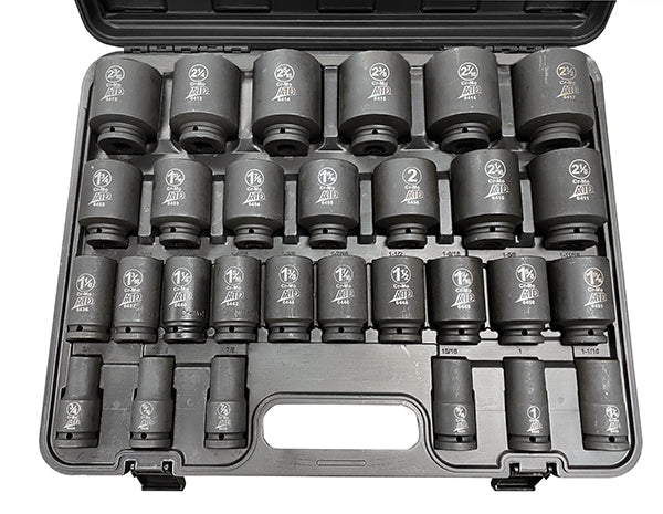 ATD 64129 29-Pc. 3/4” Drive 6 Point SAE Deep Impact Socket Set
