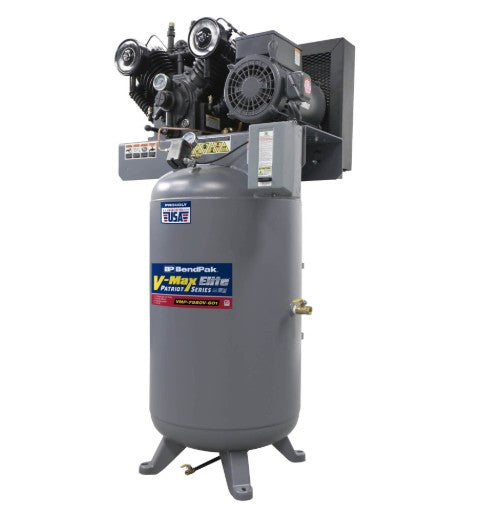 BendPak VMP-7580V-603 Max Elite Air Compressor / 7.5 HP / 80 Gallon Vertical Tank