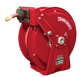 Reelcraft DP7650 OLP Heavy Duty Compact Dual Pedestal Hose Reel | 3/8" x 50'