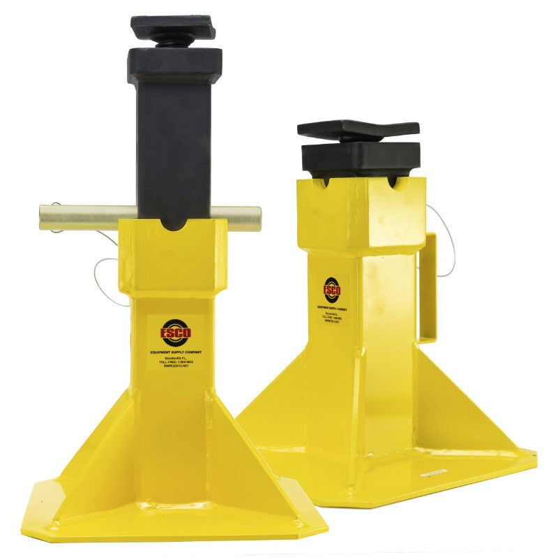 Esco 10456  22-Ton Jack Stands with Adjustable Screw Top Saddle-Pair
