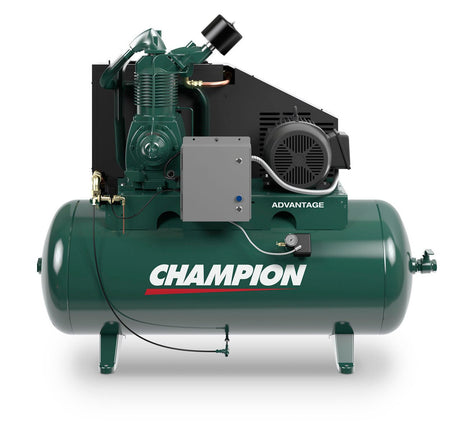 Champion HR15 - 12ADV 15 HP Horizontal Tank Air Compressor