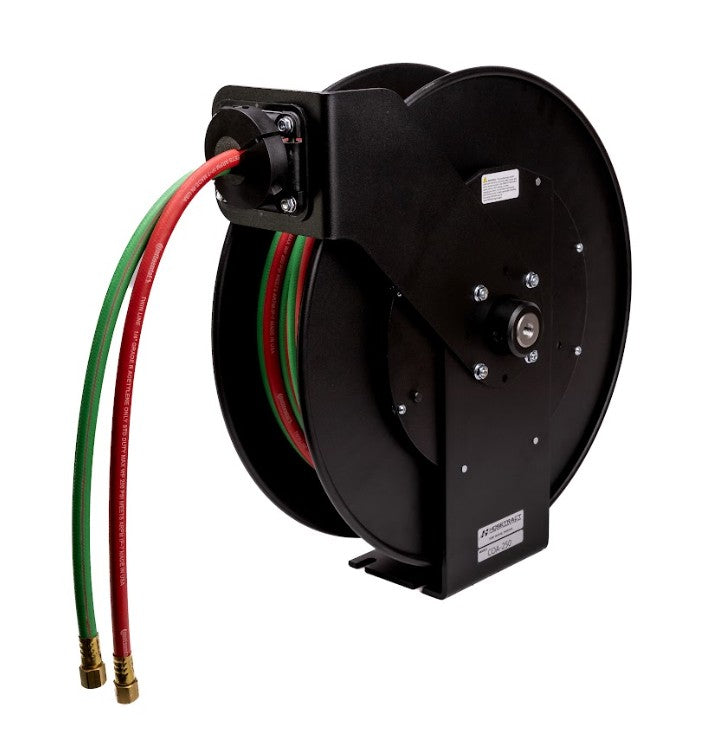 Hosetract COA-250 1/4” x 50’ Low Pressure Oxy-Acetylene Hose Reel - Made in USA
