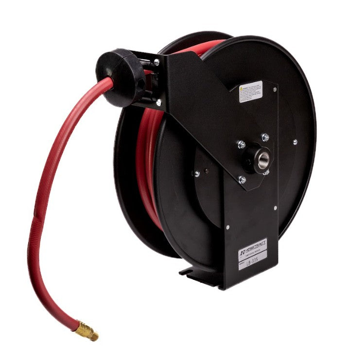 Hosetract LB-335 B Series 3/8" x 35' Low Pressure Air/Water Hose Reel - MADE IN USA