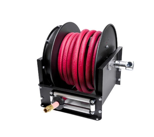 Hosetract LD-300 3/8" x 100' D Series Low Pressure Air/Water Hose Reel - Made in USA