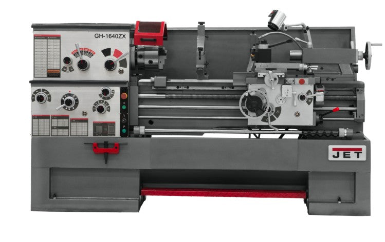 JET 321147 16" Swing, 40" Centers, Newall DP700 DRO, Collet Closer & Taper Attachment