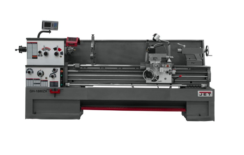 JET 321493 18" Swing, 80" Centers with ACU-RITE 200S DRO, Collet Closer and Taper Attachment