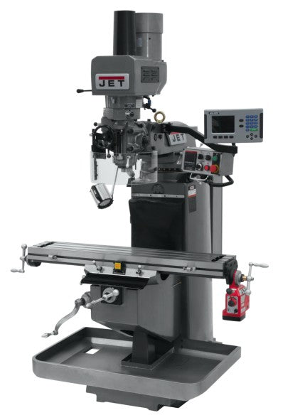 JET 690521 JTM-949EVS Mill With ACU-RITE 200S DRO, Air Powered Drawbar and  X-Axis Powerfeed