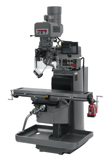 JET 690634 JTM-1050EVS2 Mill With Newall DP700 DRO X-Axis Powerfeed