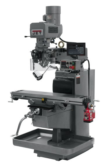 JET 690644 JTM-1050EVS2 Mill With 3-Axis Newall DP700 DRO (QUILL) X-Axis Powerfeed