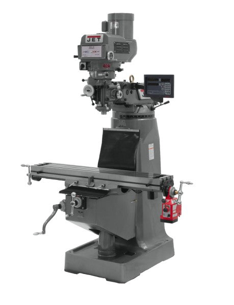 JET 691087 JTM-4VS-1 Mill, 1Ph, Newall DP700 DRO and X-Axis Powerfeed
