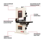 Jet JWBS-9 9" Benchtop Bandsaw