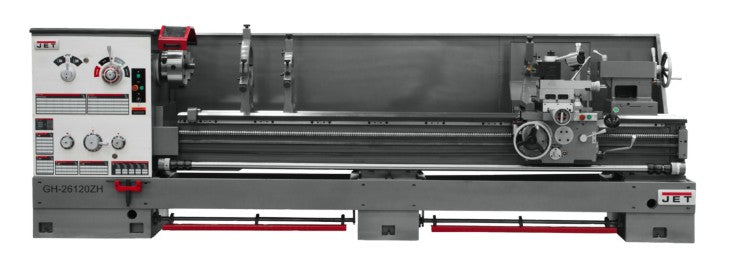 JET 321862 GH-2680ZH, 4-1/8" Bore Lathe with Newall DP700 DRO & Taper Attachment