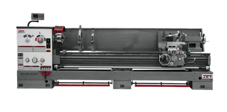 JET 321891 GH-26120ZH, 4-1/8" Lathe with Newall DP700 DRO