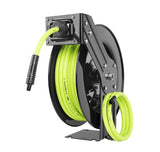 Flexilla L8611FZ Open Face Retractable Air Hose Reel, 3/8" x 50'