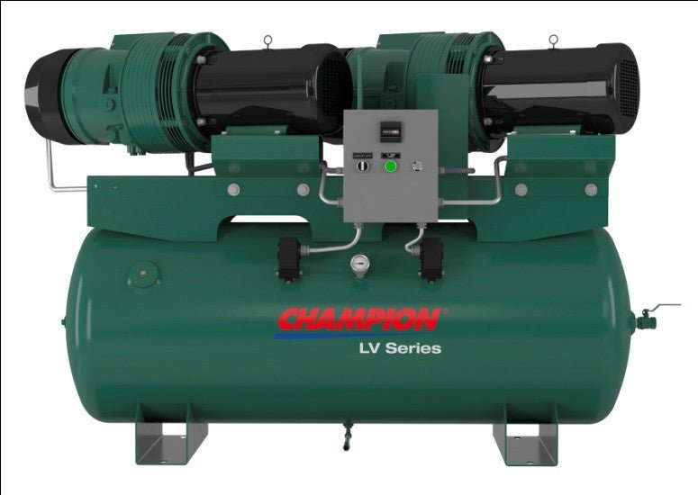 Champion LVR05PDRHS - 12 7.5 HP 120 Gal Horizontal Tank | Duplex