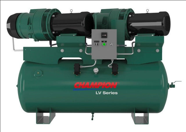 Champion LVR05PDRHS - 12 7.5 HP 120 Gal Horizontal Tank | Duplex