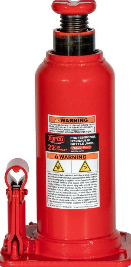Norco Lifting 76520BG 22 Ton Bottle Jack with Gauge Hole
