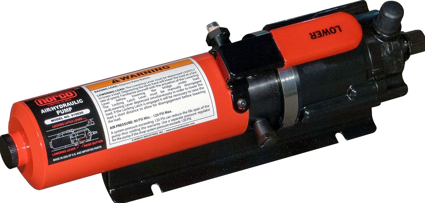 Norco Lifting 910020 Air/Hyd Pump 3,250 psi,  36 cu in Cap