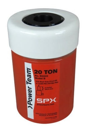 Power Team RH3010 Aluminum Center Hole, Double-Acting Cylinder - 30 ton, 10-1/8" Stroke