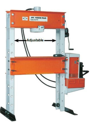 Power Team SPE556 55-ton Single-Acting H-Frame Floor Press