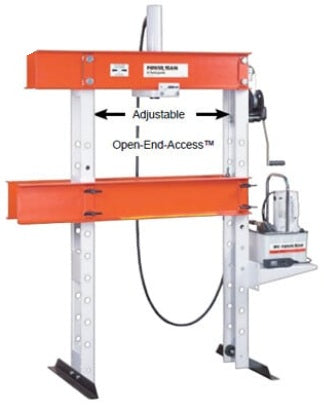 Power Team SPM2514 25-ton Single-Acting H-Frame Open-End Access Floor Press