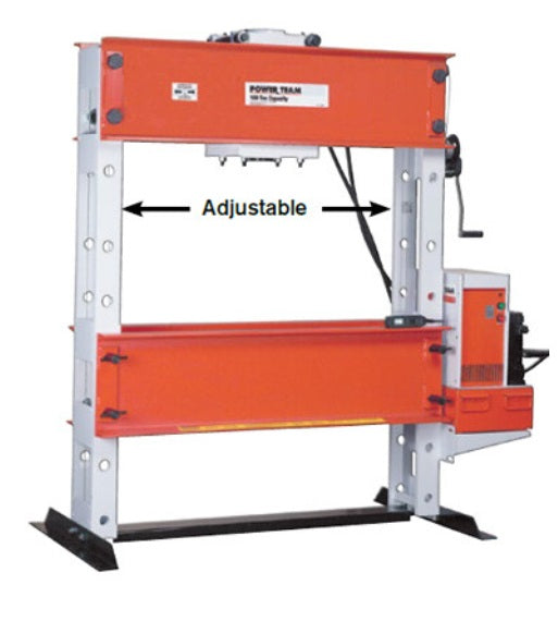 Power Team SPE10010 100 ton Single Acting H Frame Floor Press