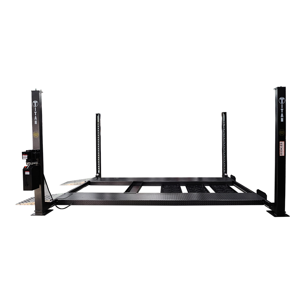 Titan Master Series SDPL-9KMS 9,000lb 4-Post Lift side view