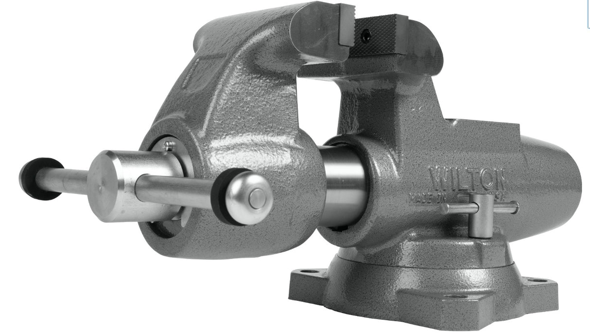 Wilton 500S Machinist 5” Jaw Round Channel Vise with Swivel Base