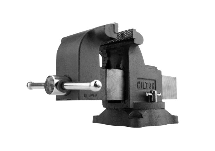 Wilton 63300 Shop Vise, 4" Jaw Width, 4" Jaw Opening, 2-3/4" Throat Depth