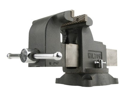 Wilton 63304 Shop Vise, 8" Jaw Width, 8" Jaw Opening, 4" Throat Depth