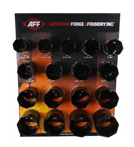 AFF 18580P Axle Nut Display, 8 Pt Kit