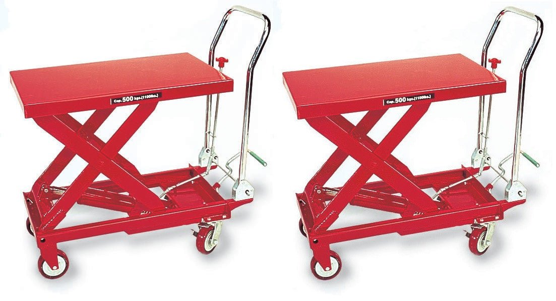 AFF 3904 Hydraulic Table, 2 Carts Included