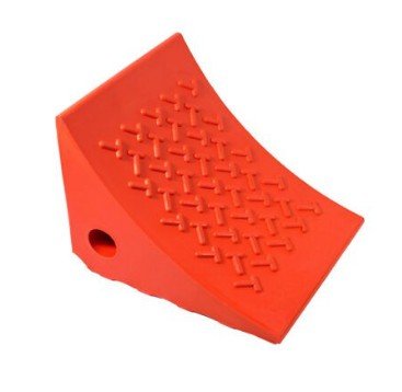 AME 15309 Urethane Wheel Chock, Orange