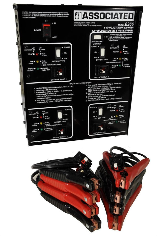 Associated 6366 4 x 20 Multi - Battery Charger