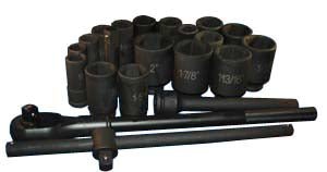 ATD 6405 22 Pc. 3/4" Drive 6 Point SAE Deep Impact Socket Set