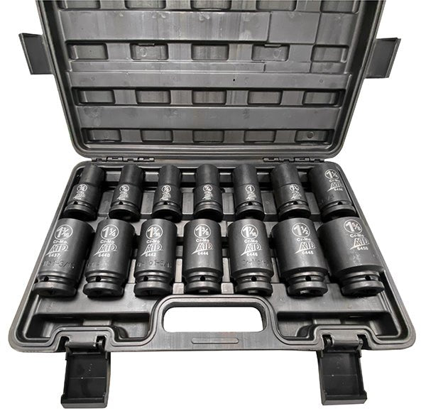 ATD 64114 14 Pc. Limited 3/4” Drive 6 Point SAE Deep Impact Socket Set