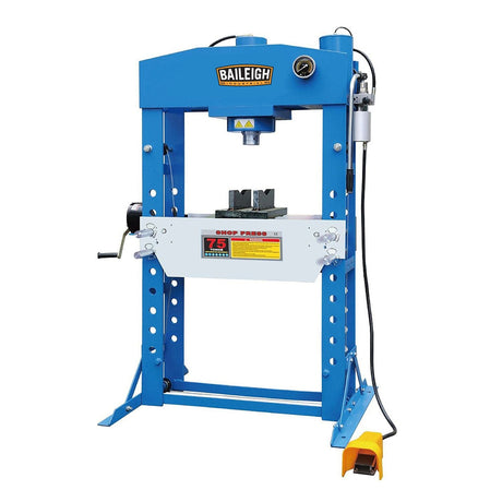 Baileigh Industrial HSP - 75A 75 Ton Air/Hydraulic Shop Press | 9.8" Stroke