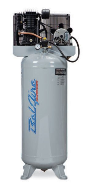 BelAire 438V 5HP, 208 - 230V, 3PH, 80 Gal Vertical Two Stage Electric Iron Series Compressor