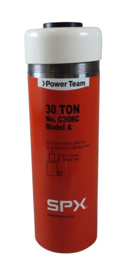 Power Team C308C 30 Ton 8" Stroke Single Acting Cylinder