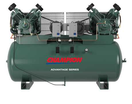 Champion HR10D - 24ADV 10 HP Horz Tank Duplex Air Compressor