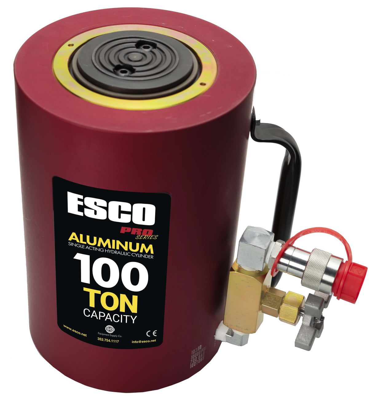 Esco 10318 100 Ton Heavy Duty Hydraulic Cylinder, 6" Stroke
