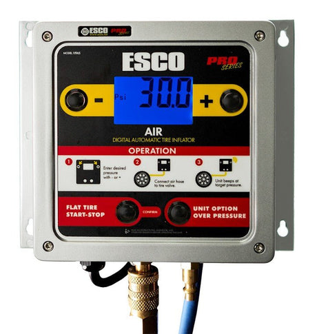 ESCO 10965 Aluminum Digital Wall Mounted Tire Inflator