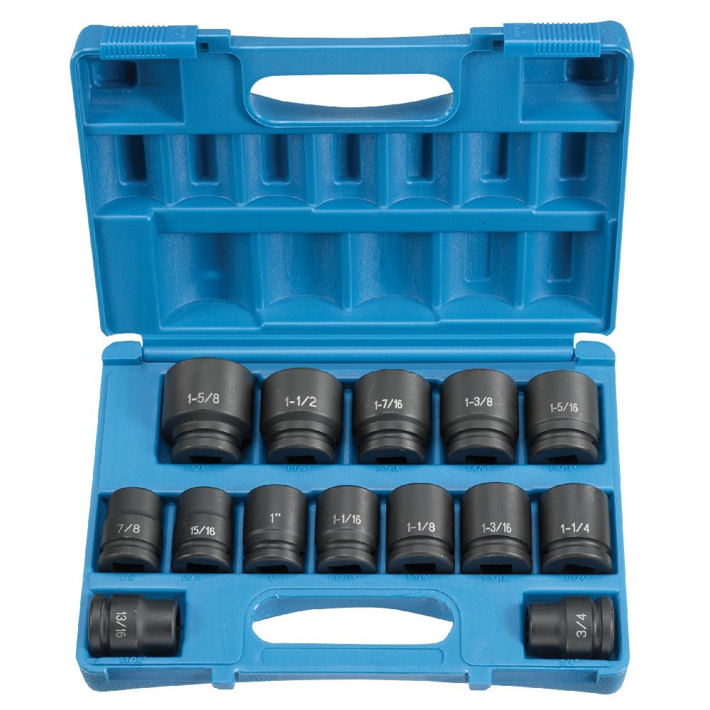 Grey Pneumatic 8038 3/4" Drive Standard Length Impact Set