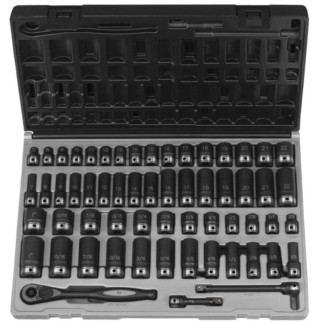 Grey Pneumatic 81659CRD 3/8" Dr. 59pc Fractional & Metric Socket Set