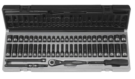 Grey Pneumatic 89653CRD 1/4" Dr. 53pc 6pt. Fractional & Metric Duo - Socket Set