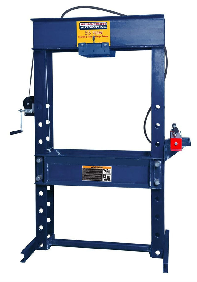 Hein - Werner HW93415 55 Ton Rolling Head Double Acting Electric Shop Press 13" Stroke - Made in USA!