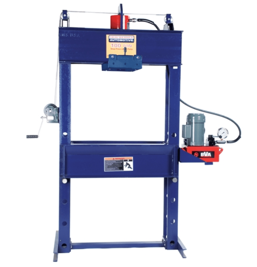 Hein - Werner HW93615 100 - Ton Shop Press Double Acting with Electric Pump